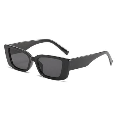 Klassische quadratische lässige Mode-Sonnenbrille Damen Herren Vintage stilvoll ovalförmig minimalistisch weiblich männlich