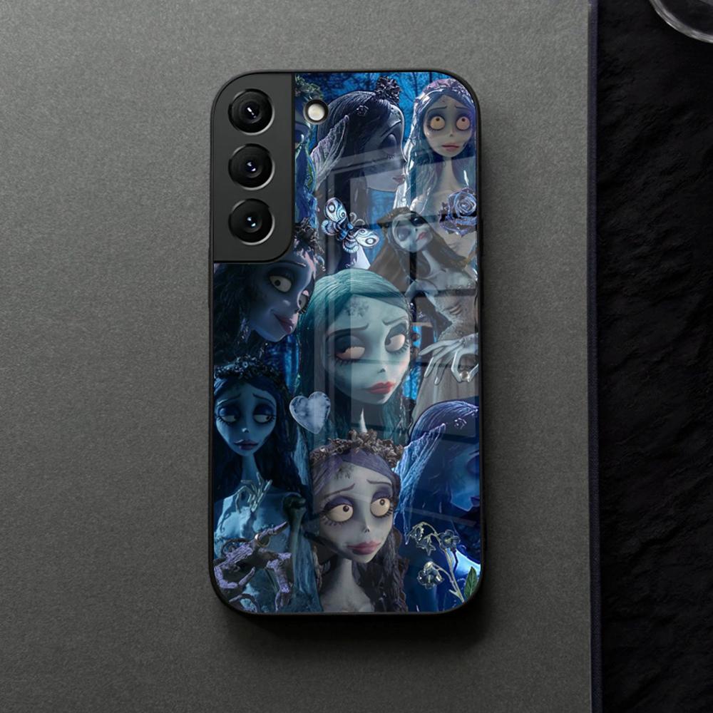 Corpse Bride Phone Case Glass For Samsung Galaxy S21 S25 S22 S20 S24 S23 Ultra Fe Plus A16 A34 A54 A24 Coque