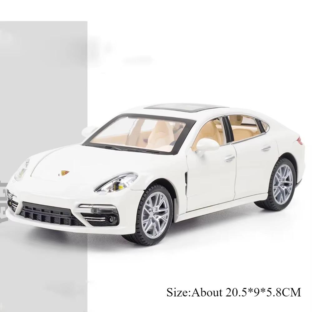 1:24 Alloy Panamera Cayenne S Diecast Miniature Models Toys Car Ornament Sound Light Pull Back Vehices Fashion Decorations Gifts