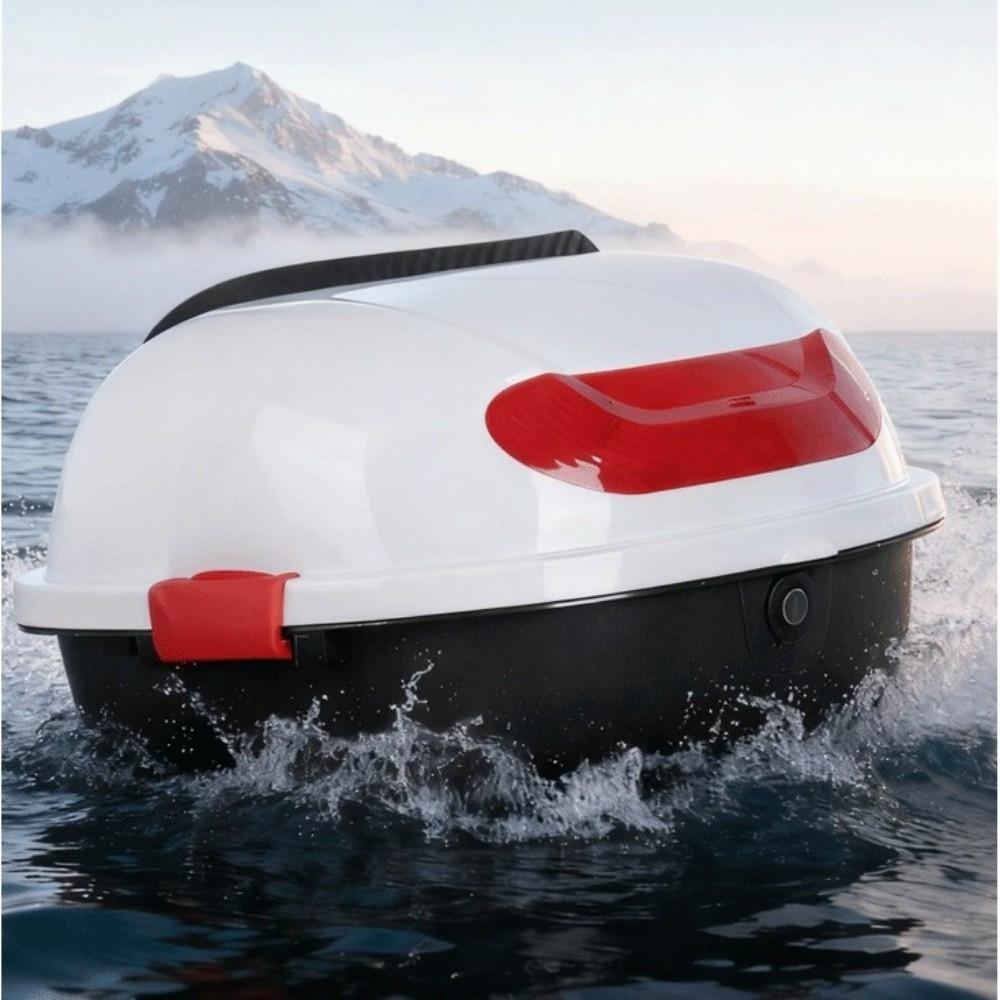Lockable Motorcycle Trunk Plastic Motorbike Tail Trunk Universal Storage Case  Commuting