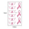 Adesivi Tatuaggio Nastro Rosa Adesivi Tatuaggio Fai da Te Donne Sensibilizzazione sul Cancro al Seno Tatuaggi Temporanei Arte Corporea Tatuaggi Impermeabili