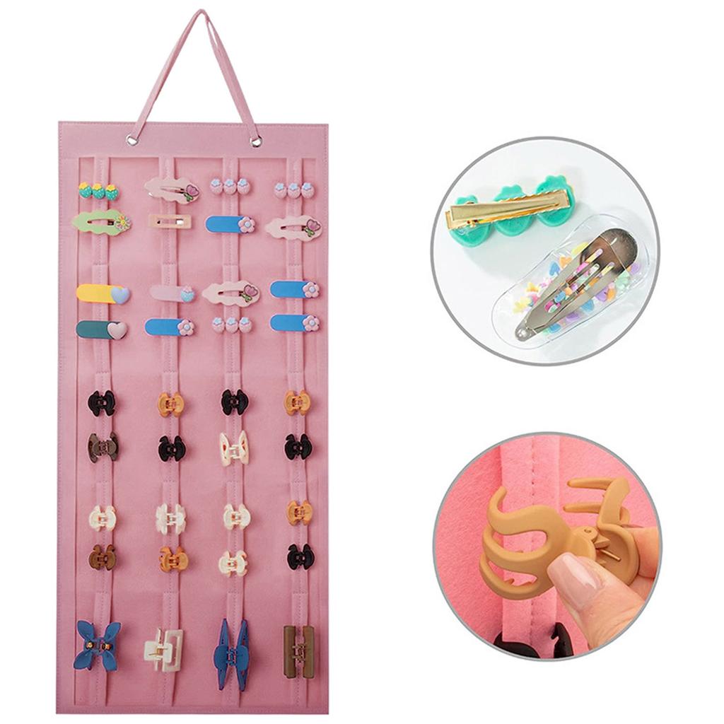 Hanging Wall Headband Holder Felt Hairbands Organizer Hair Claw Storage Hairpins Hair Accessories Display Stand for Lady