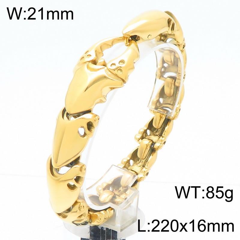 Vintage Heavy Crab Pliers Shaped Bracelet for Men Stainless Steel Men's Bracelets Punk Animal Jewelry Hapiship Boy Gifts