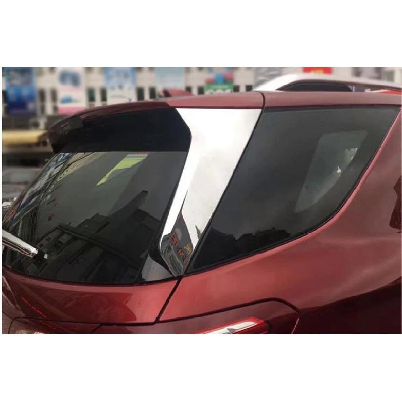 For Chevrolet Holden Equinox 2018 ABS Chrome Rear Window Spoiler Side Bevel Cover Trim Pillar Post Car Styling Accessories