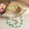 Breathable Flower Straw Hat Lace Trim Beach Hat Women Visor Bucket Hat  Seaside Vacation