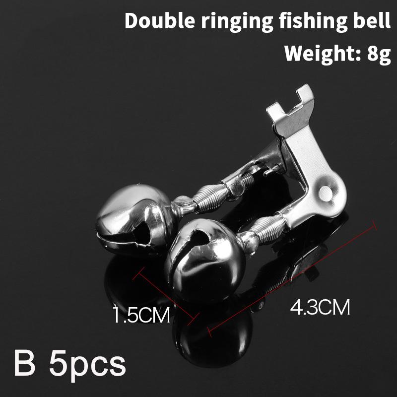 

5/10Pcs Fishing Alert Bell Clip Stainless Steel Fish Bite Sound Alarm Fishing Rod Clamp Ring Feeder Top Tip Clips Fishing Tackle B 5pcs