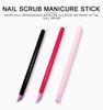 kads Nail Scrubs Manicure Stick Scrubs Stone Nail Cuticle Stick Spoon Cut Manicure Nail Pusher