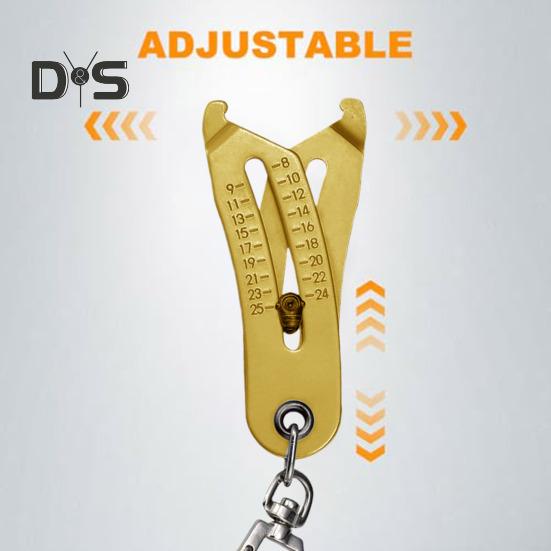 1 Pc/2 Pcs Portable Thread Size Checker Keychain Pendant Metal Bolt And Nut Thread Checker Dual Scale Inch Metric Thread Size Identifier for