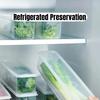 1/2Pcs Refrigerator Storage Boxes with Lid Plastic Fresh Keeping Box Kitchen Scallions Cilantro Eggs Noodles Sealed Container