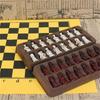 Antique Chess PVC Board Qing Pawn Chess Piece Figurine Lifelike Chess Piece Figure Children's/Parent-Child Gift Board Game