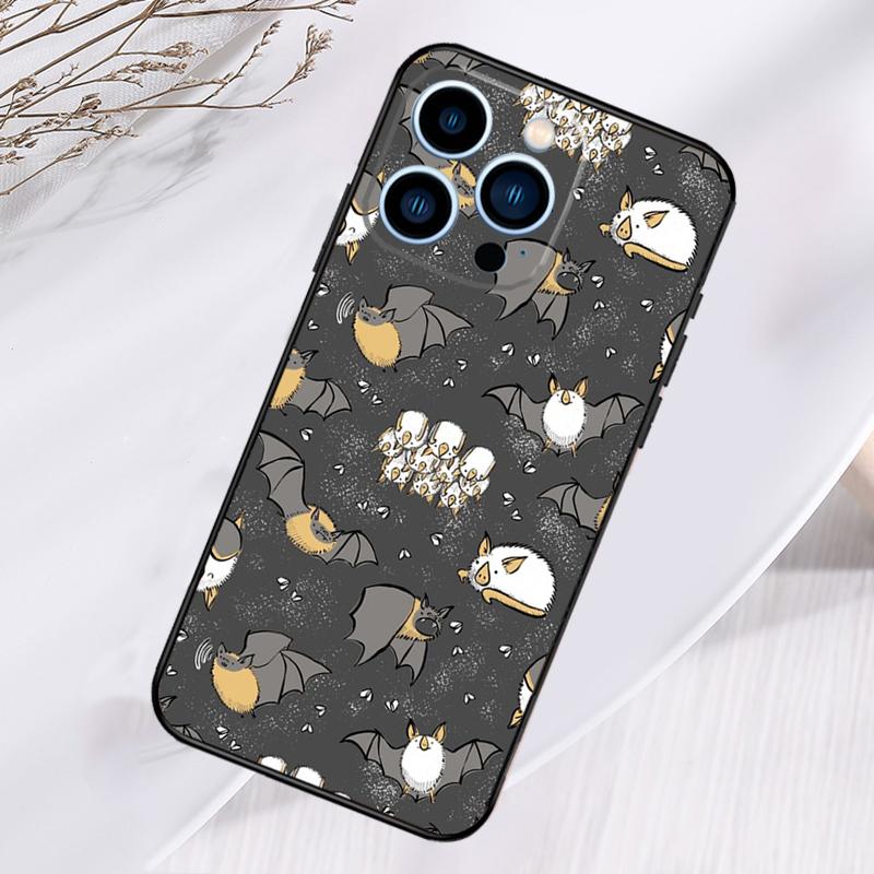 Halloween Bat Phone Case For iPhone 16 Pro Max 15 14 12 11 13 17 Pro Max Plus 12 13 Mini 16e 17 Air Cover