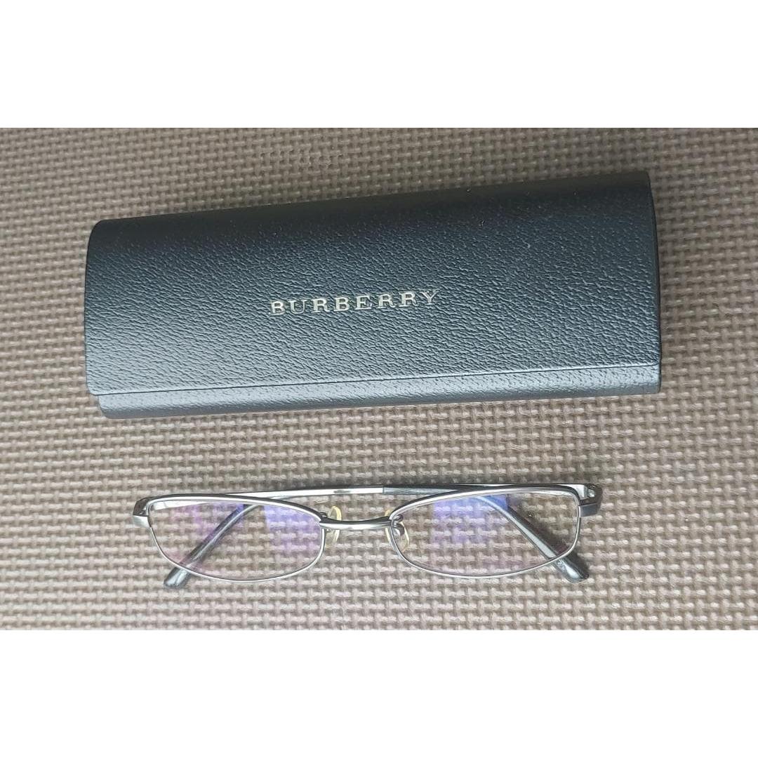 Used BURBERRY Burberry Date Glasses Ultra Light Brown Frame Luxury Titanium