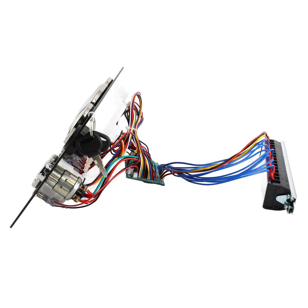 5 Gauge Set Instrument Panel 12V 7 Colors Oil Level Water Temperature Oil Pressure Voltage Display for Marine Boat