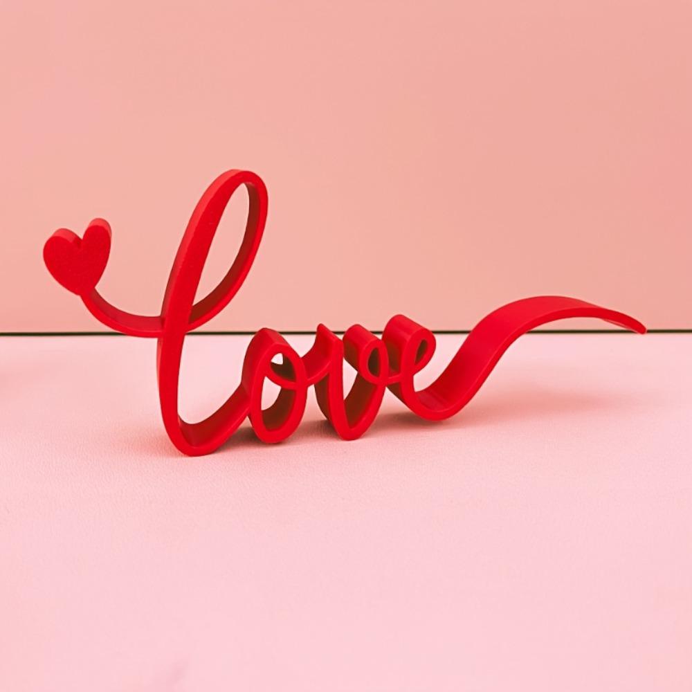 3D Love Models Decoration Wedding Letter Love Ornament Valentine's Day Love Ornament  Home Decor