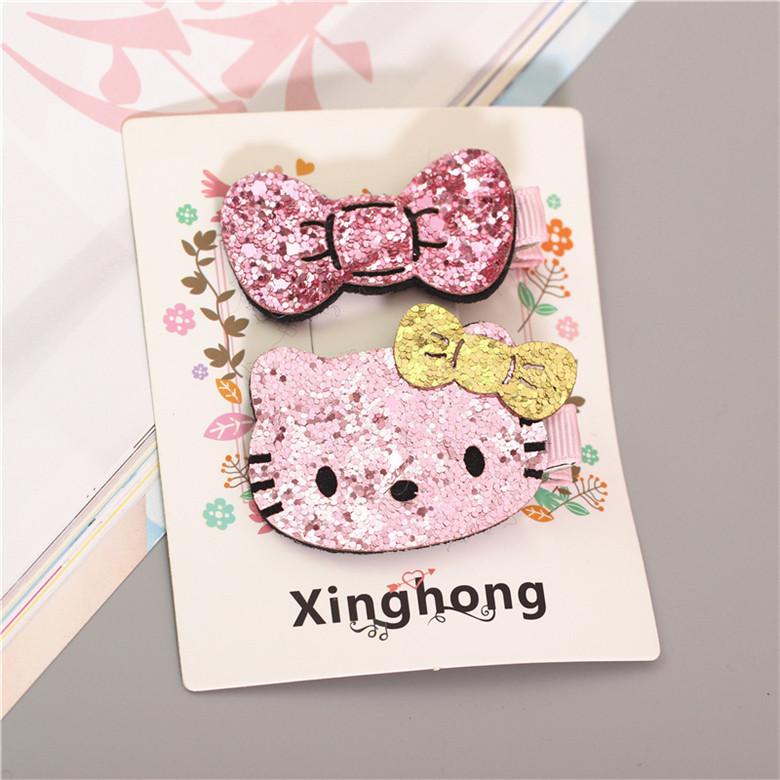 Cute Cartoon Princess Girls Kids Hair Clips Hairpins Accessories For Children Hair Bow Barrette Hairclip Headwear Headdress