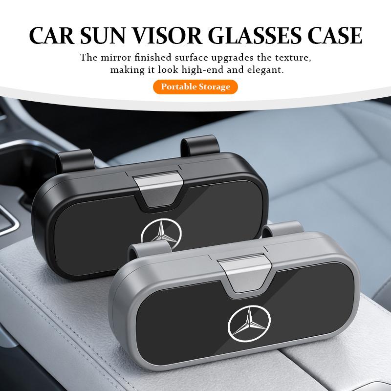 Car Sun Visor Glasses Case Car Sunglasses Storage Box Accessories For Benz Exclusive AMG W124 W203 W204 SPRINTER V CLASS VIANO PQ5