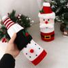 Santa Clause Wine Bottle Decorative Case Cloth Snowman Red Wine Protective Case Festive Wine Bottle Accessories Wine