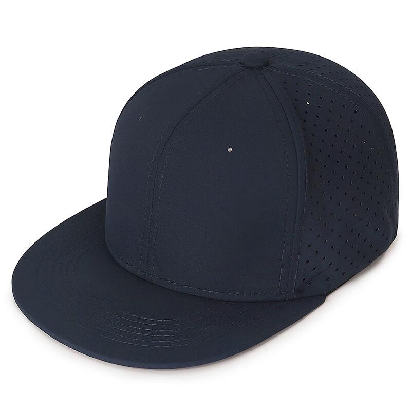 ZHENYUEQI Solid Color Elastic Flat Brim Hip-Hop Cap