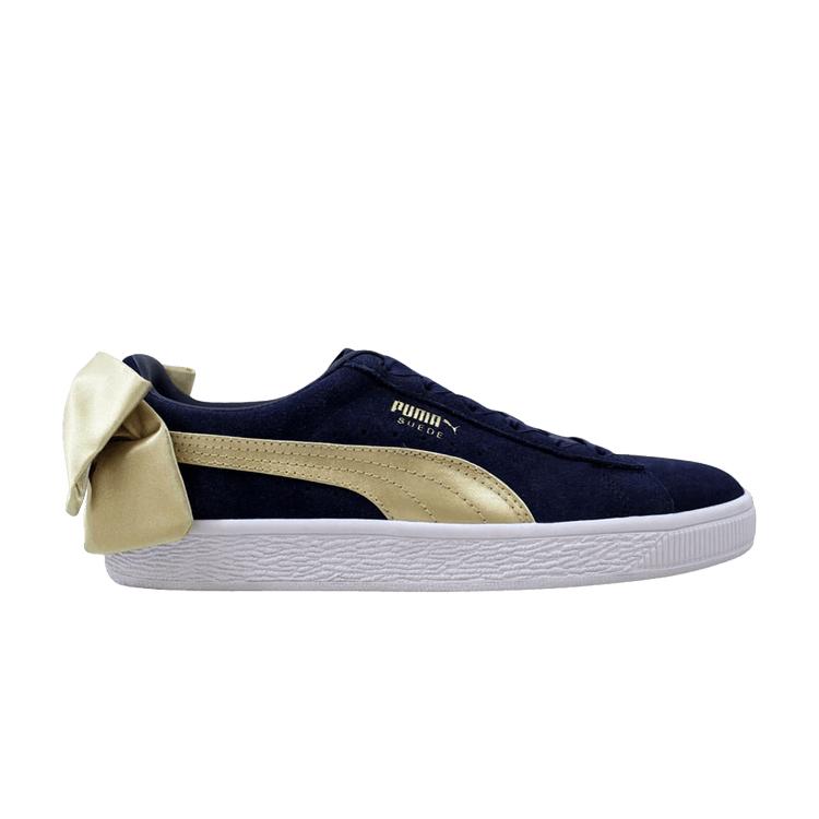 

Кроссовки Puma Suede Bow Varsity Peacoat Unisex Синий Металлик-Золото 367732-02