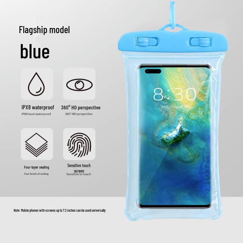 Triple-Sealed HD Touchscreen Waterproof Phone Pouch for Swimming and Hot Springs