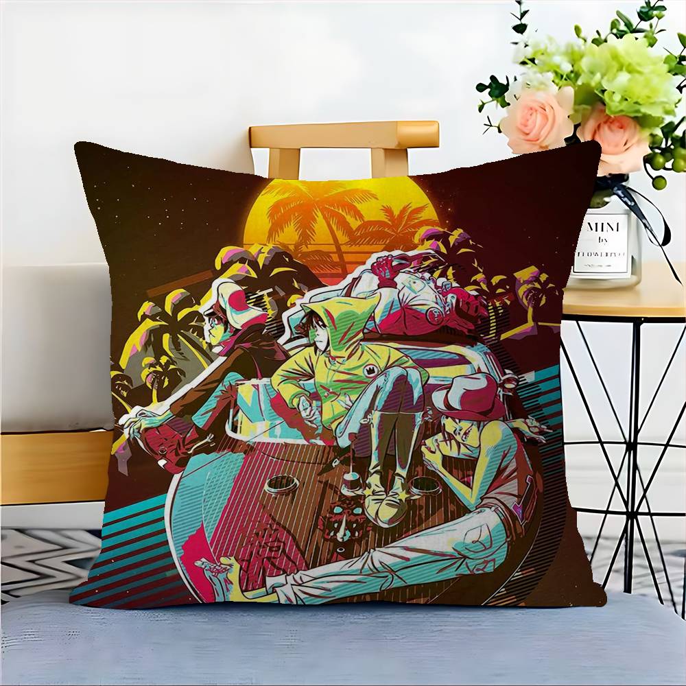 Music G-Gorillaz Cushion Cover Pillowcase Upholstery Sofa Throw Pillow Home Decor Pillowcas