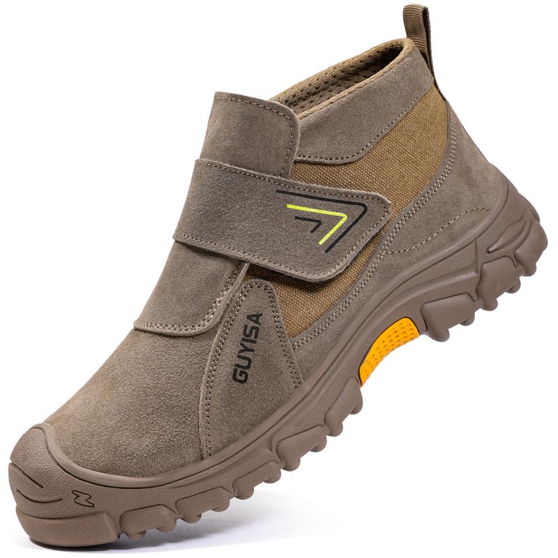 

Новые Защитные Сварочные Ботинки с Защитой от Ожогов, Мужские Рабочие Ботинки с Защитой от Проколов, Неразрушаемая Обувь, Нескользящая Защитная Обувь, Ботинки со Стальным Носком 37