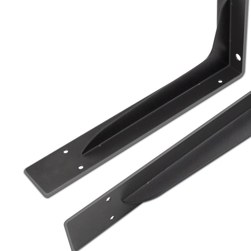 2 Pieces Heavy Duty Mantel Brackets, Large Metal Shelf, Wall Mounted Floating Triangle Hand Welded Countertop Holder, Load 250KG