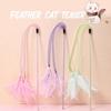 Feather Interactive Cat Toy 42cm Length Cat Toy with Bell Funny Feather Playing Stick  for Cats