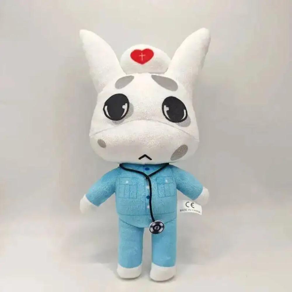 Juego Caliente Hospital de Animales Peluche Dr. Muñeco de Peluche Suave de Dibujos Animados Harlow Ratthew Enfermera Acosadora Peluche Coleccionable Regalo