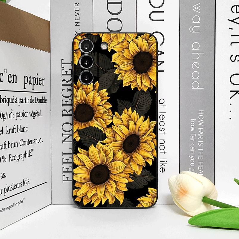 Etui na telefon z żywym wzorem słoneczników dla Huawei Mate 60 50 40 Pro Nova 13 12 10 SE 11 PRO P60 P50 P40 Pro Plus Miękkie etui