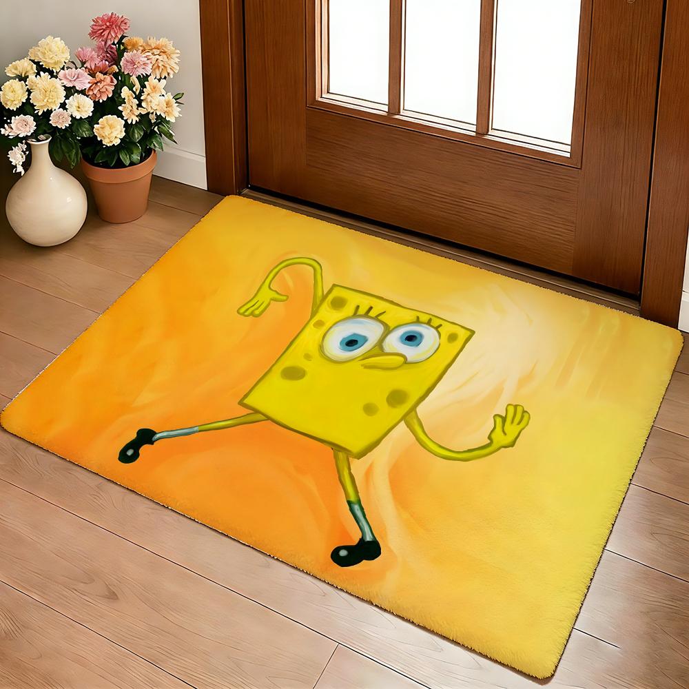 Coin Decorative Floor Mat Cozy Flannel Soft Thick Non-Slip Mat for Living Room Bedroom Kitchen Decor Rugs