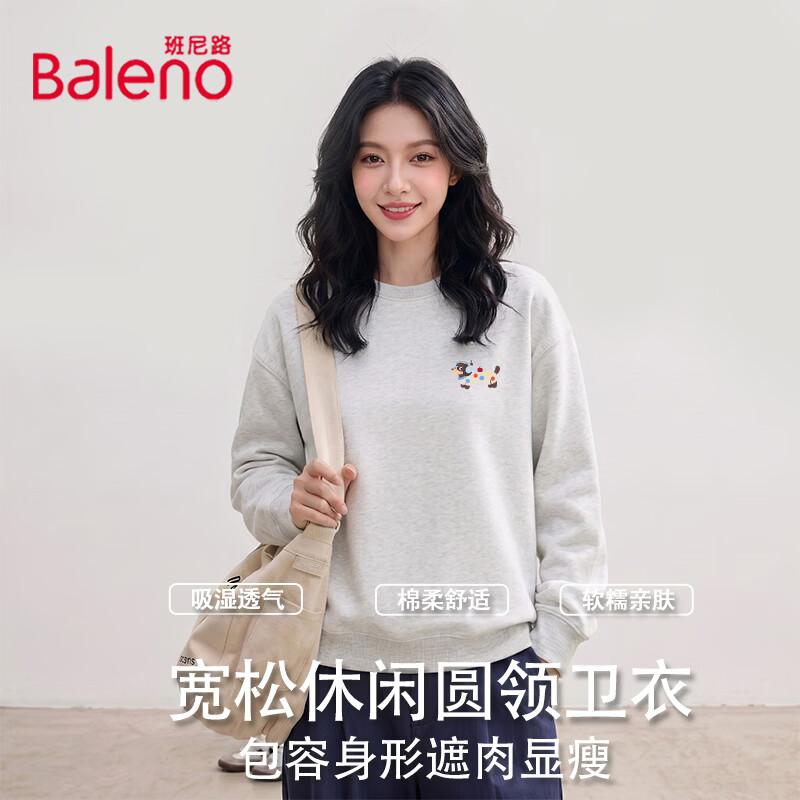 Baleno Women's Cotton Blend Round Neck Sweatshirt