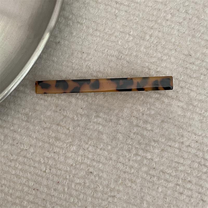 Süße Acetat Haarspangen Lange Haarspangen Bunt Schildpatt Geometrisch Seitliche Spangen Damen Haarschmuck