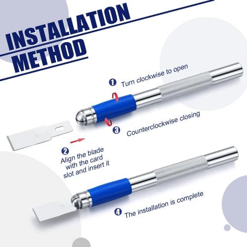 Hobby Knife Blades #18 Heavy Duty Wood Chisel Blades, 1/2 Inch Carbon Steel Knife Blades for Craft Knives, Carving, Shaving or Cutting Layers, 100 Pie