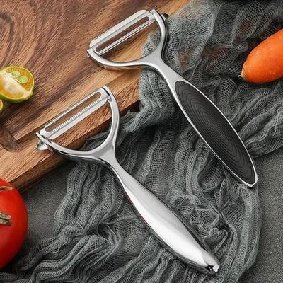 Éplucheur à légumes en acier inoxydable 304 - Râpe multifonction pour pommes de terre et carottes Outil de cuisine professionnel pour fruits avec manche ergonomique