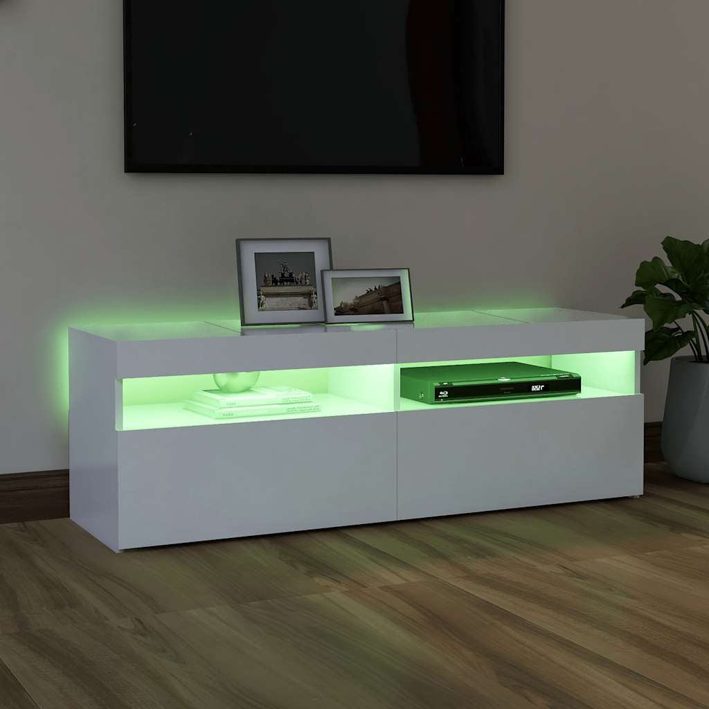 Moderne, Minimalistische TV-Schränke Mit LED-Beleuchtung Für Wohnzimmer Und Schlafzimmer, Aufbewahrungssideboards, 120x35x40 Cm