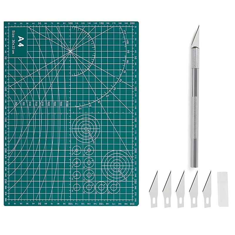 2025 New Craft Set A4 A5 Size Cutting Mat Engraving Pen Knife with Blades DIY Scrapbooking Tool Artist Designer Craft Lovers ZYF