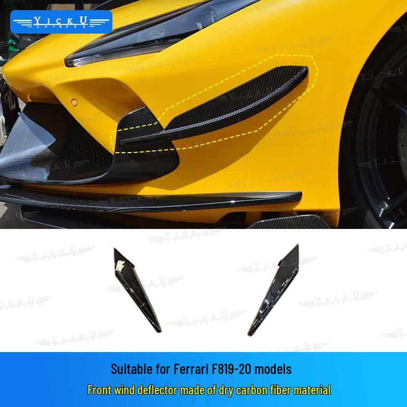 Ferrari F8 PK Style Carbon Fiber Rear Wing Body Kit