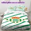 Team football Pattern Bedding Quilt Set Quilt Cover Pillowcase Home Decoration Birthday Gift (1 * duvet cover + 2 * pillowcase, without core)