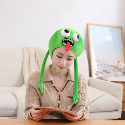Big Tongue and Long Legs Monster Hood Hat, Plush Hood, Photo Props, Cartoon Hood Performance Props