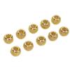 10pcs Beard Beads Metal Hollow Quick Hair Beard Dreadlocks for Hair Braids ExtensionsGold
