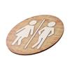 Bathroom Wooden Sign Bathroom Creative Toilet Wall Sign Door Decoration