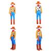 Disfraz Cosplay de Woody de Toy Story con Tejido de Poliéster para Role Play de Anime Adultos