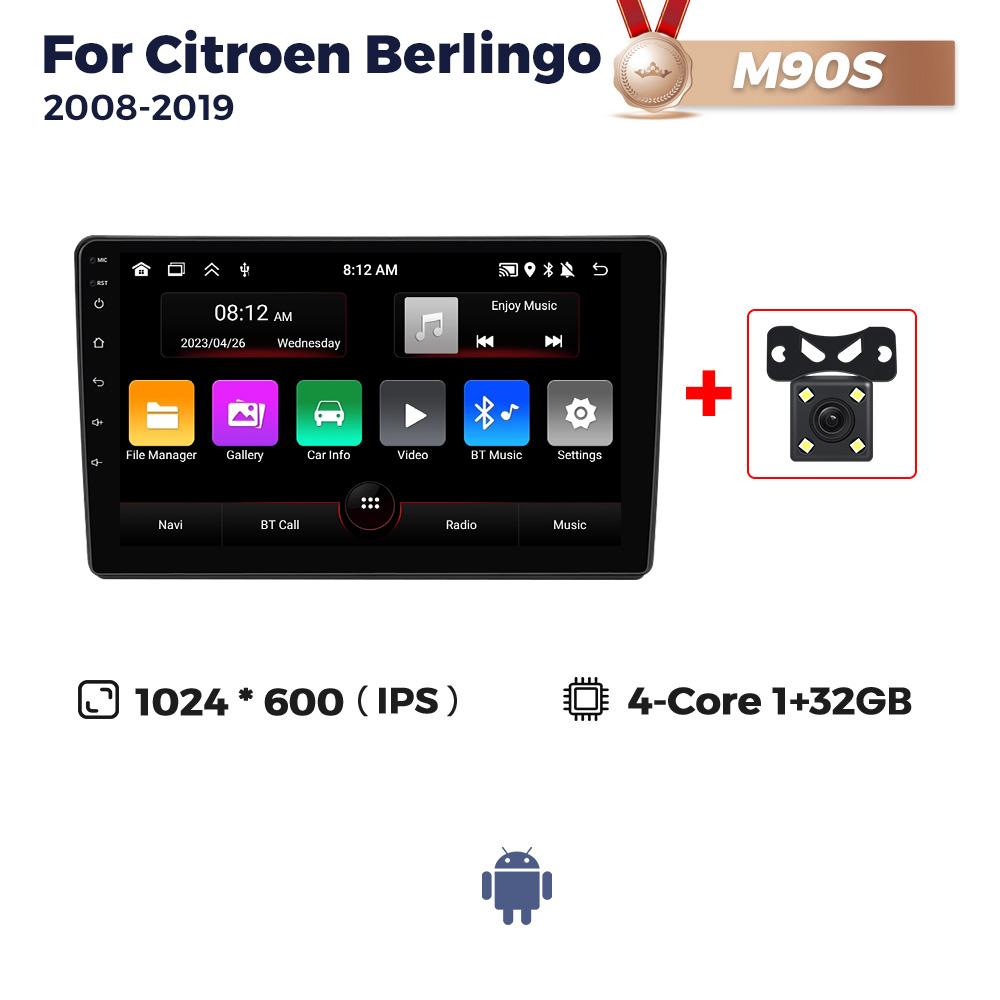 Android Car Multimedia Player For Citroen Berlingo 2 B9 Peugeot Partner 2008-2018 GPS Carplay Auto Radio BT 2Din Stereo Receiver
