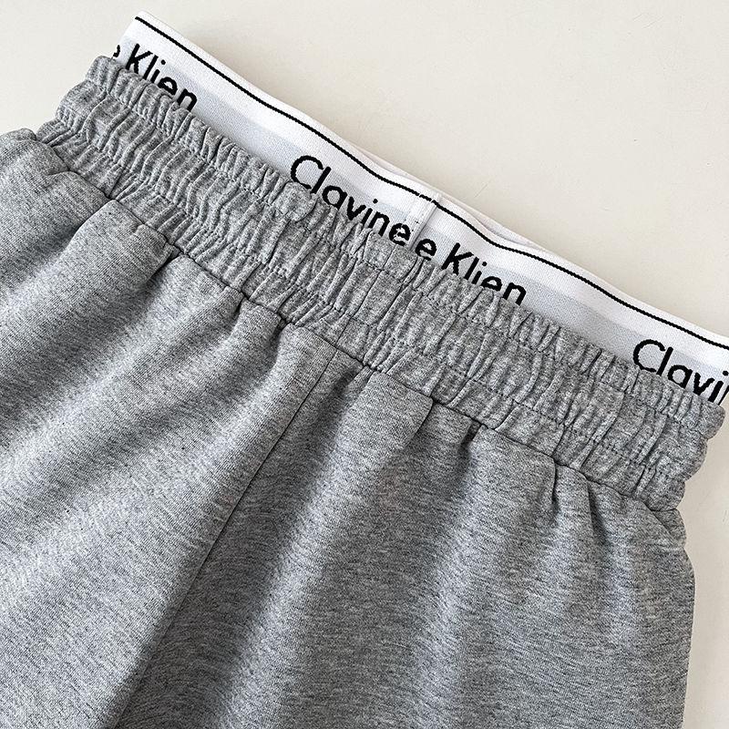 Letter Webbing Double Waist Head Fake Two Sports Shorts Women's Summer Fashion Casual A-line Hot Pants