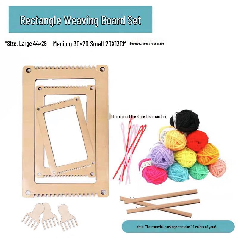 Children's Art Area Wool Knitting Board - DIY Weaving Material Kit for Kindergarten & Large Class Teaching