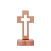 Standing Wooden Crosses Vintage Crucifix Sculpture Art Religious Crosses Ornament  Desktop