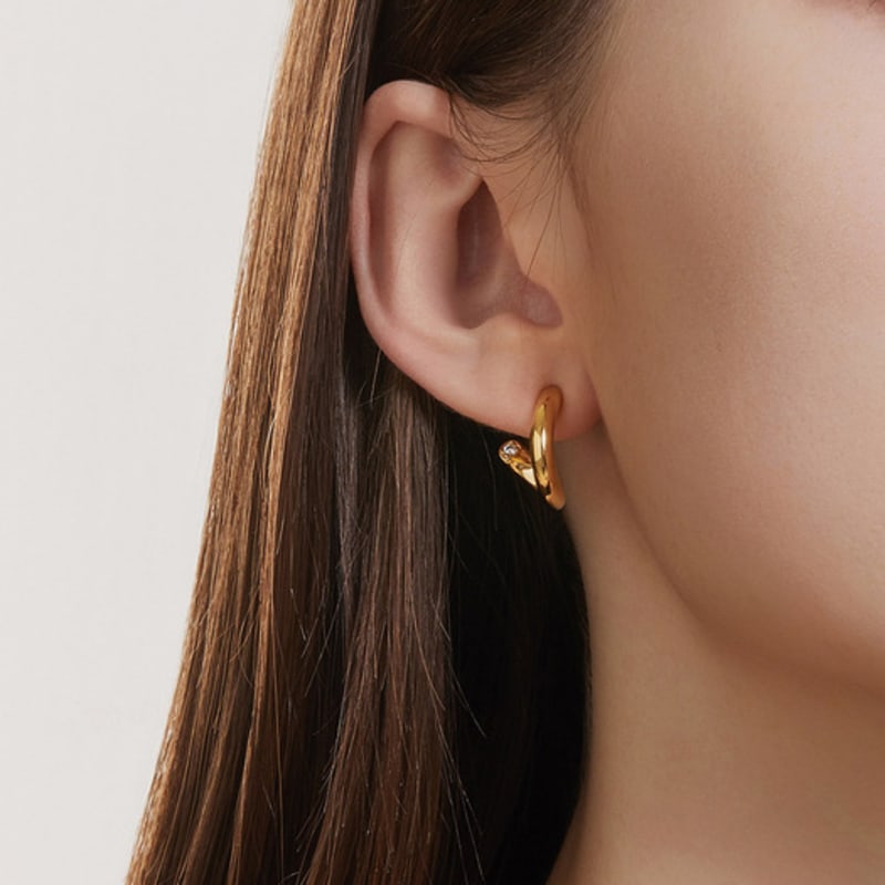 DIDIER DUBOT Selection D Brass Earrings JDREI4S96ZC