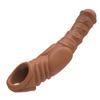 Reusable Extend Penis Enlargement Sleeve Vibrator Cock Ring Reusable Condoms Sex Toys for Men G Spot Vibrating Delay Ejaculation