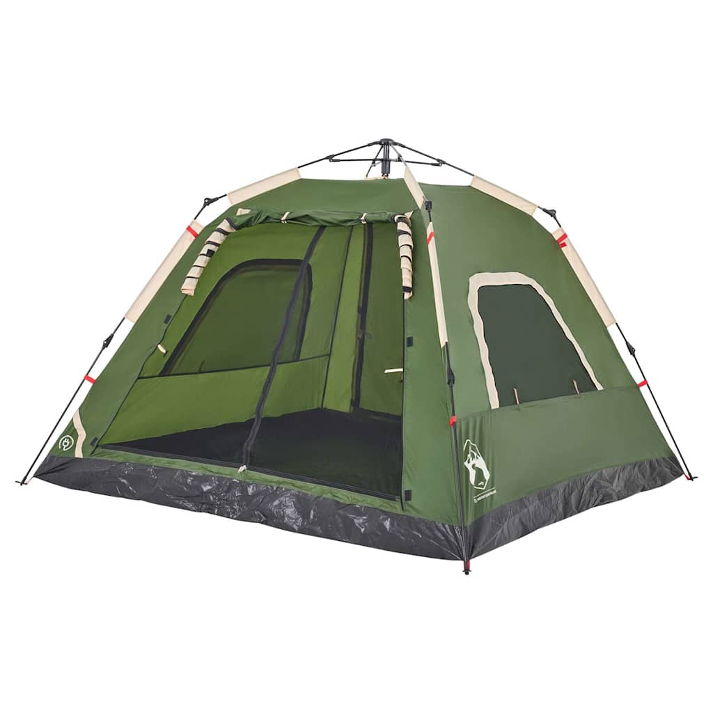 Vidaxl Tourist Tent, 5-Person, Green, Quick Setup